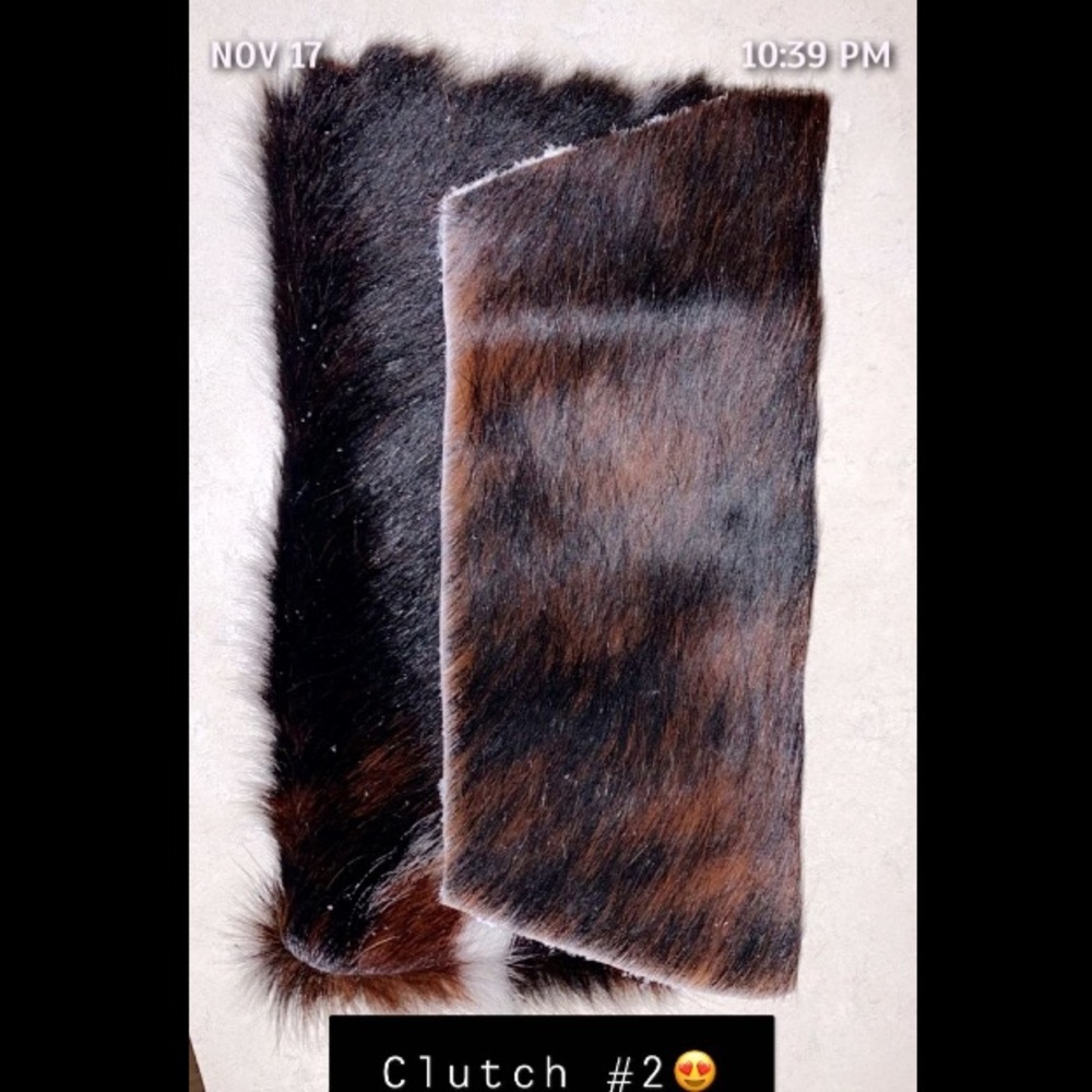 Cowhide Accent Purse